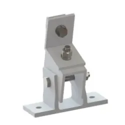 Base ajustable delantera para inclinar 2 rieles en techo plano 2 ejes