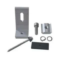 Base L para anclaje del riel en superficie plana con 1 tornillo madera