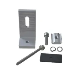 Base L para anclaje del riel en superficie plana con 1 tornillo metal