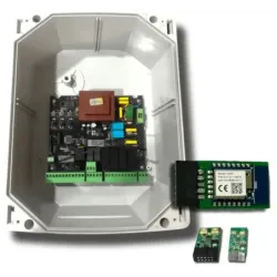 Central Smart Universal 220V con Caja de Montaje para Portón Batiente (1 y 2 Hojas)