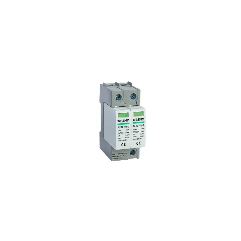 ZJBENY Protector de Sobretensión CC 2P 150V 40kA BUD-40/2 150V