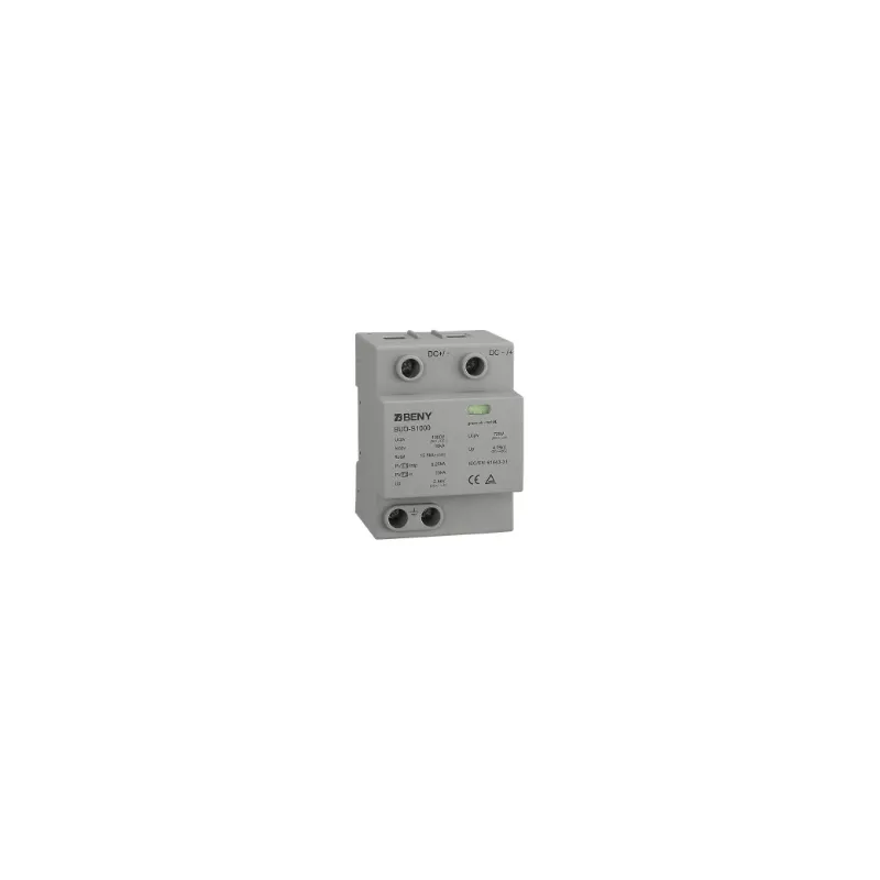 ZJBENY Protector de Sobretensión CC 3P 1500VDC 40kA T2 IEC61643-31 BUD-150