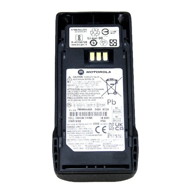 Batería Motorola PMNN4598 Li-Ion 2300 mAh IP55 para Radio R2