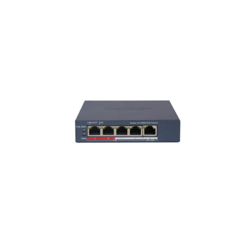 Hikvision Switch 5 Puertos Smart PoE- DS-3E1105P-EI/M(O-STD)V2 60W