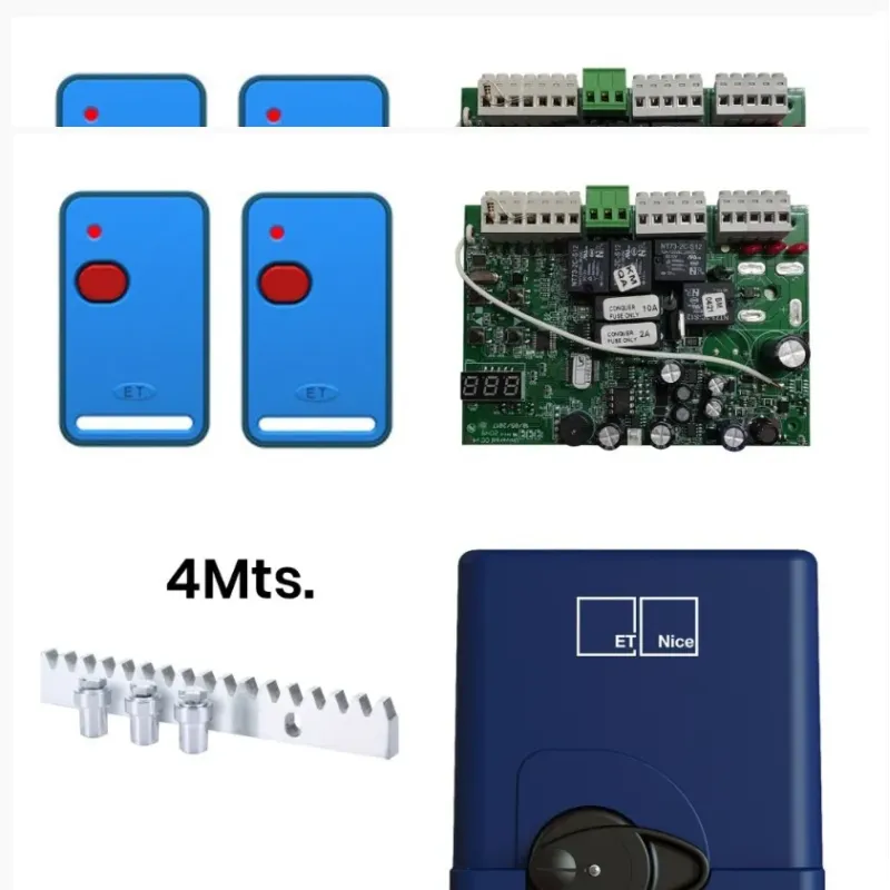 Kit Motor DRIVE 300 NICE ET SYSTEMS – Residencial (300 kg)