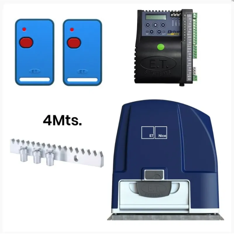 Kit Motor DRIVE 1000 NICE ET SYSTEM– Uso Intensivo (900 kg)