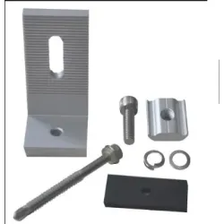 Base L para Enganche, hoyo 10,5mm con perno-tuerca para riel