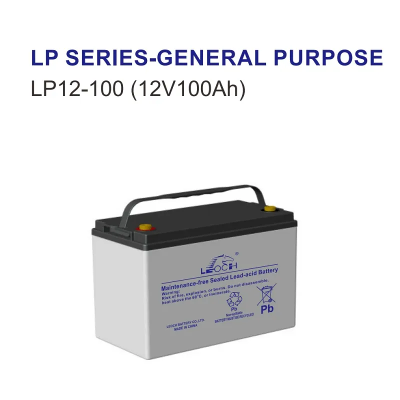 Batería AGM Leoch LP12-100 — 12V / 100Ah / Ciclo Profundo
