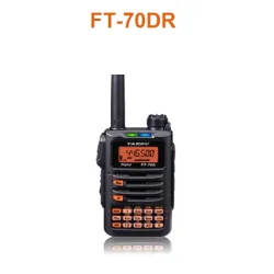 Radio Portátil Yaesu FT-70DR — VHF/UHF 144–430 MHz / FM + C4FM FDMA / 5 W