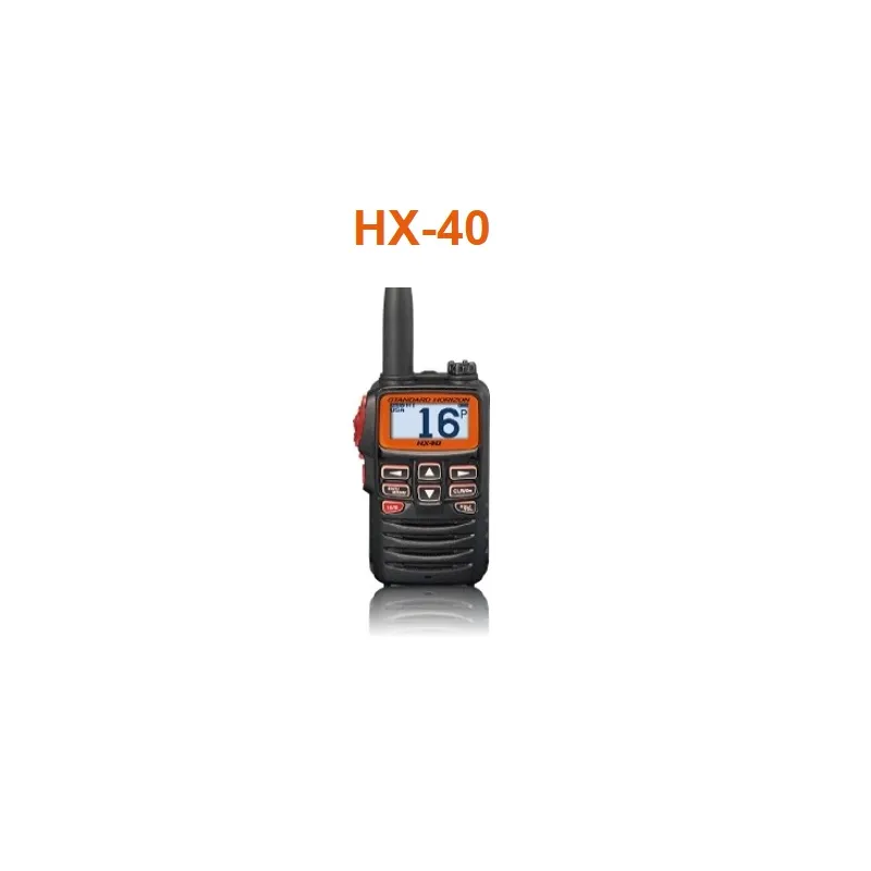 Radio Portátil Marino HX-40 — VHF Marino / 6 W / Ultra Compacto / IPX7 / Flotante