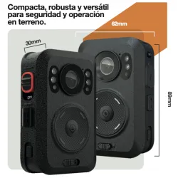 Telox Cámara Corporal T3 Full HD 2K WiFi GPS 64GB Visión Nocturna