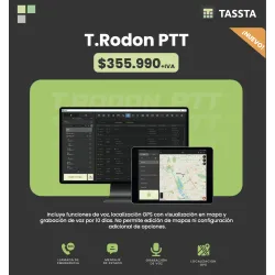 TASSTA T.Rodon PTT Licencia Anual Consola PTT + GPS con Mapa