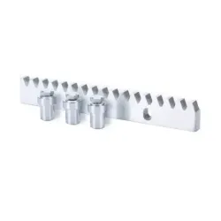 Cremallera de acero CFZ de 1 metro modelo 30×12 mm tipo M4