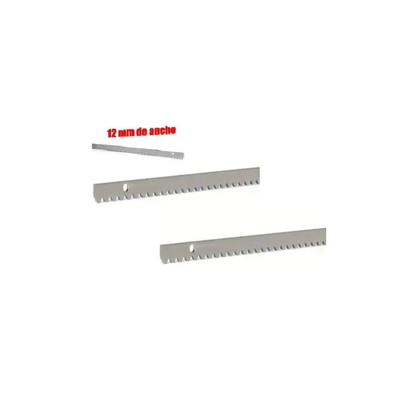 Cremallera metálica APACOM galvanizada de 1 m para apernar Incluye 3 juegos de pernos y tuercas separadoras para soldar