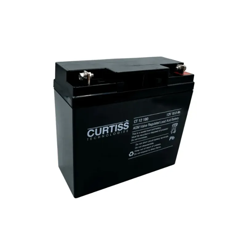 Batería Curtiss CT12180 12V 18Ah AGM|Compacta y Eficiente|CEPC Ingeniería