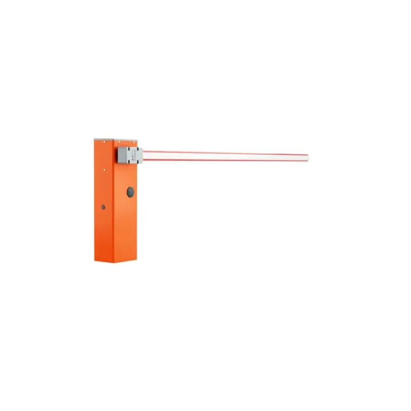 Barrera automática NICE WIDEL de 6 metros motor 24 VDC de uso intensivo y brazo de aluminio en dos secciones Panel de control in