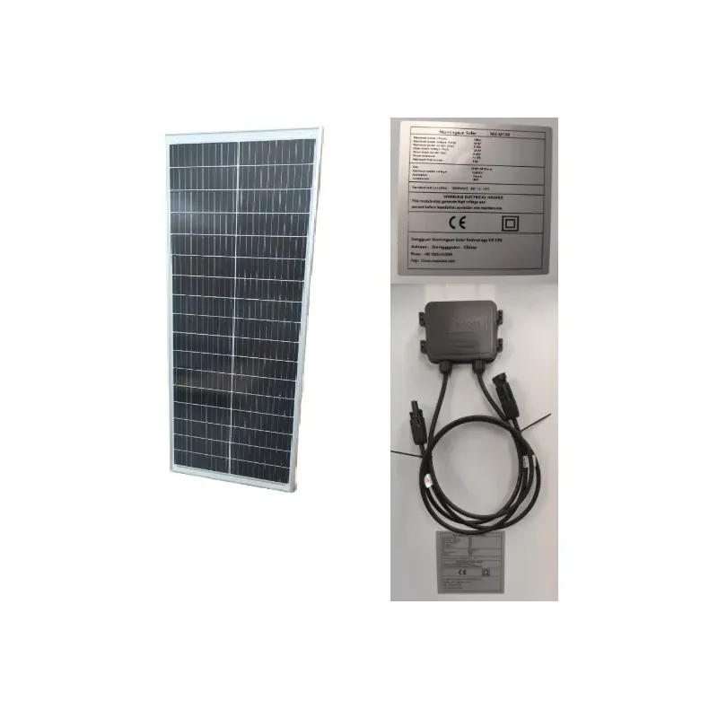 Panel Solar 100W Monocristalino 12V|Compacto y Eficiente|CEPC Ingeniería