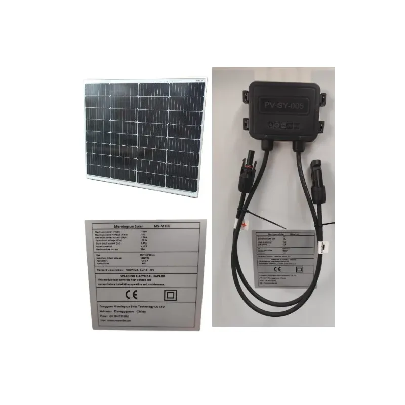 Panel Solar 100W Monocristalino 12V|Compacto 680×760×25 mm|CEPC Ingeniería