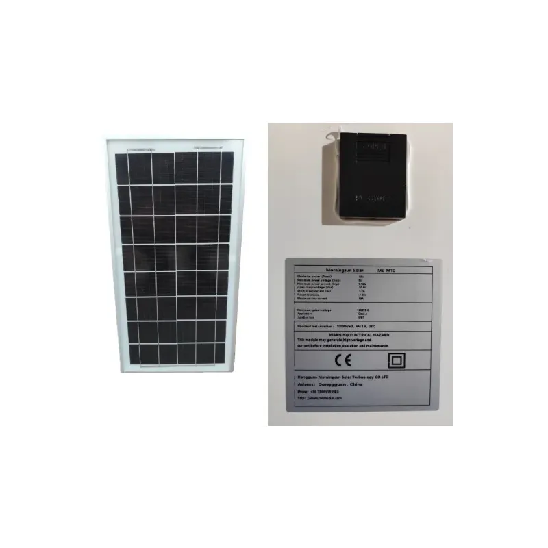 Panel Solar 10W Monocristalino 6V|Compacto y Portátil|CEPC Ingeniería