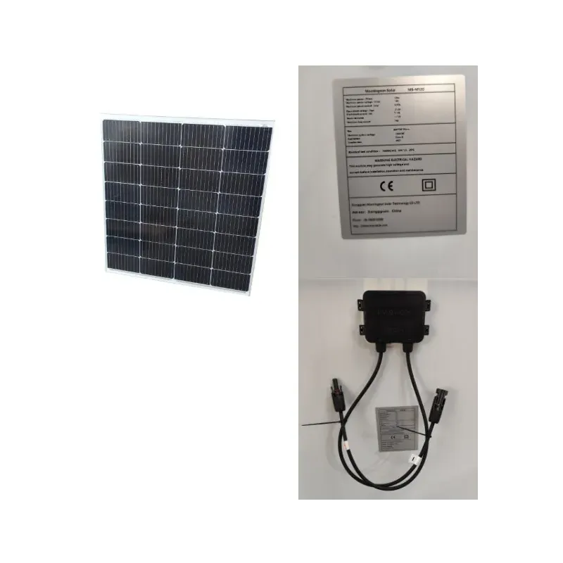 Panel Solar 120W Monocristalino 12V|Compacto 800×760×25 mm|CEPC Ingeniería