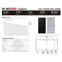 Panel Solar LONGi 650W Hi-MO X10 Bifacial LR7-72HVD-650M|Apto Costa SEC|CEPC Ingeniería
